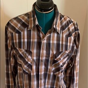 BKE Contour Pearl Snap Shirt